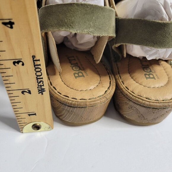 BORN Leather Alianna Platform Comfort Clogs Women Size 6 - Picture 8 of 14